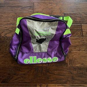 Ellesse Purple and Green Sports Bag